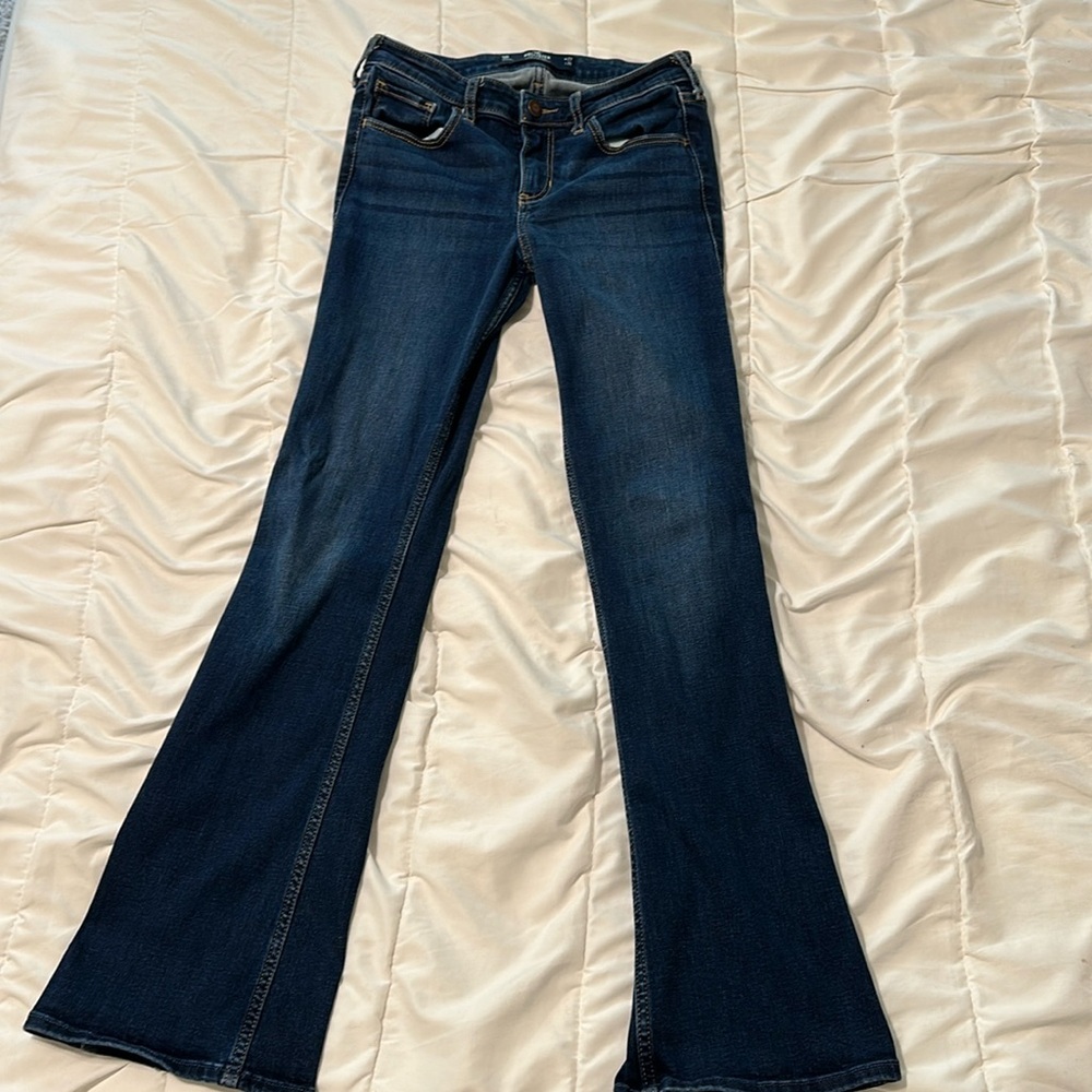 Hollister low-rise, boot cut jeans in 27W and 31L